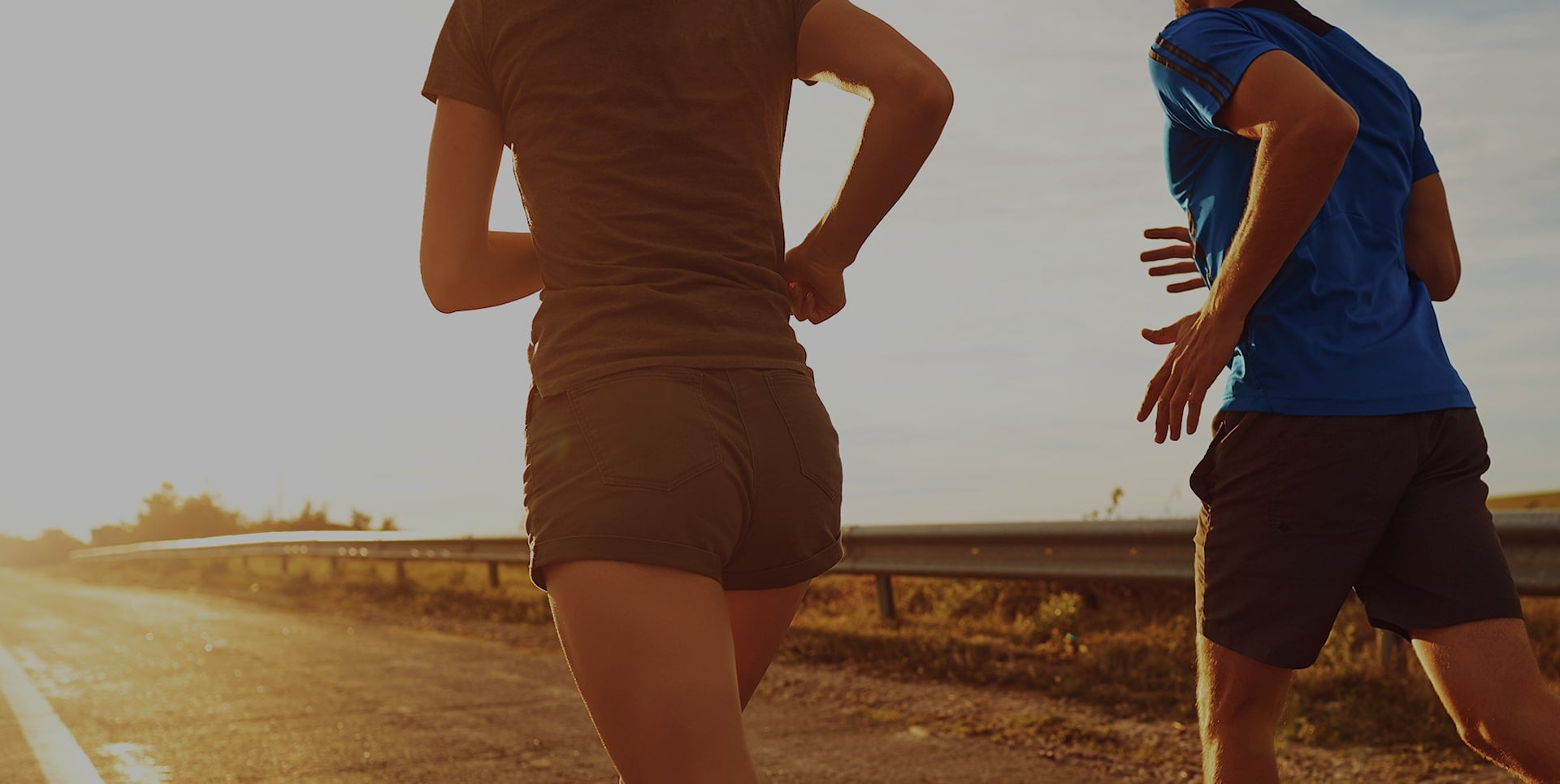 two people jogging